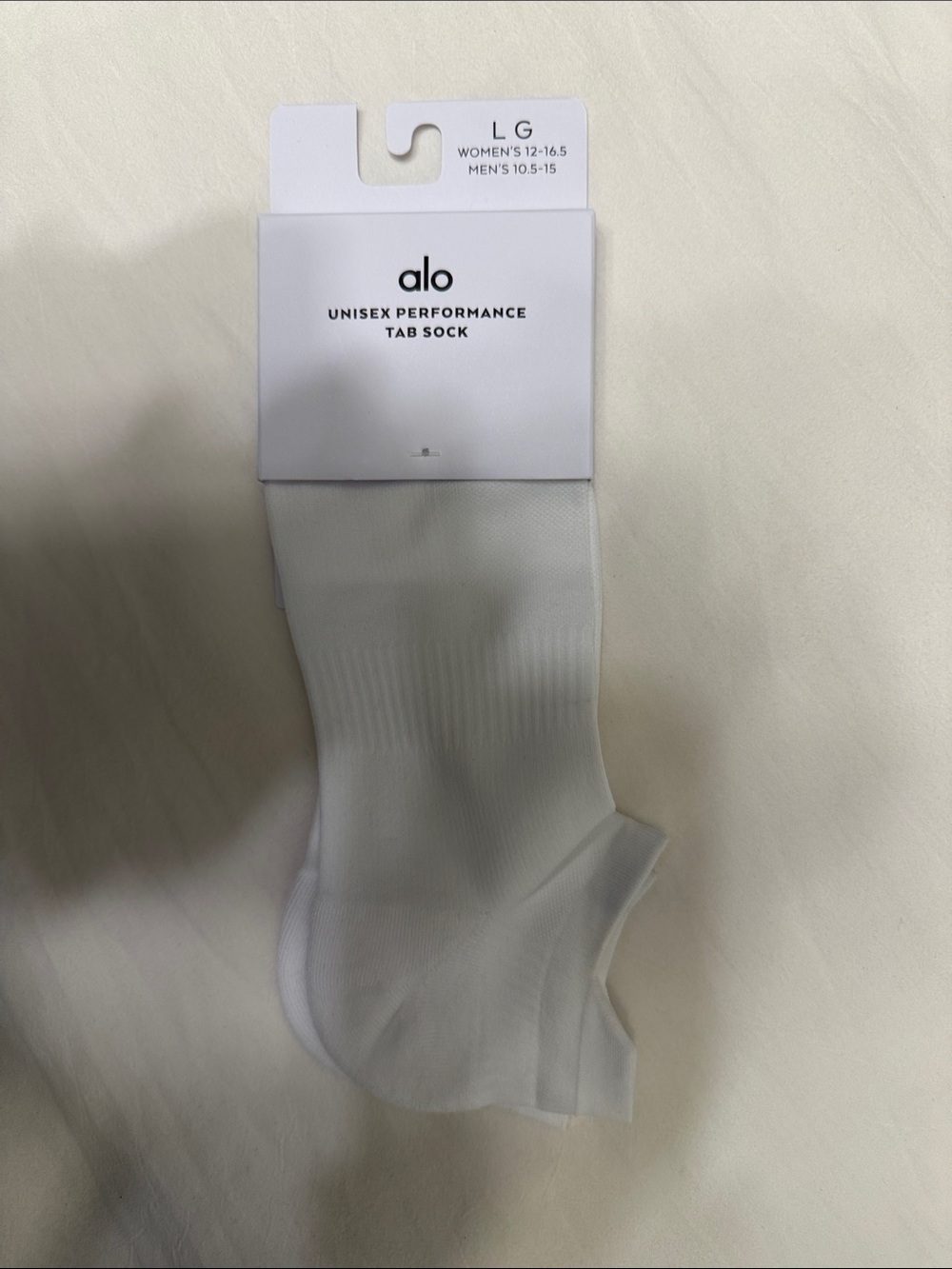 ALO Yoga White Unisex Performance Tab Socks